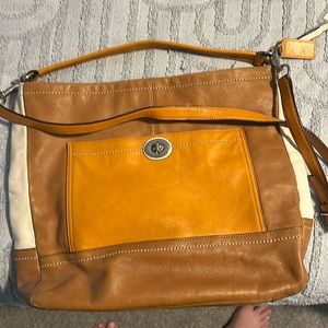 Coach color block bag